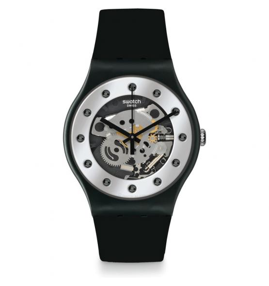 SWATCH NEW GENT SILVER GLAM AGAIN 41MM SO29B109
