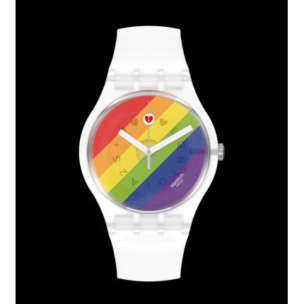 SWATCH NEW GENT STRIPE FIERCE 41MM SO29K701