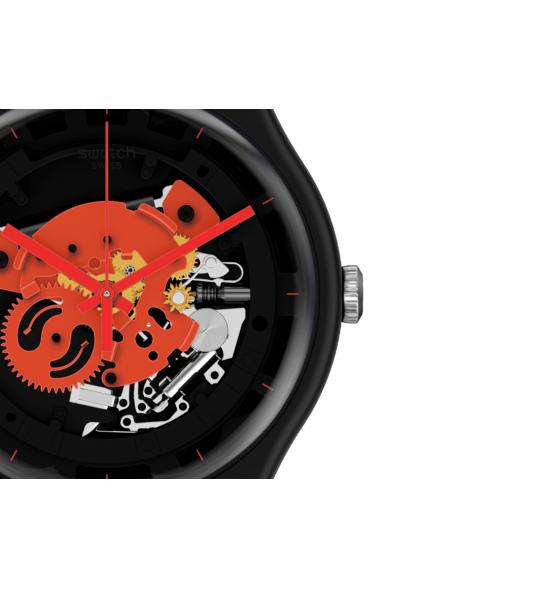 SWATCH NEW GENT TIME TO RED BIG 41MM SO32B110