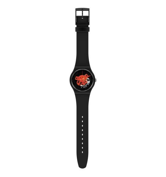 SWATCH NEW GENT TIME TO RED BIG 41MM SO32B110