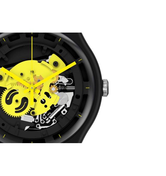 SWATCH NEW GENT TIME TO YELLOW BIG 41MM SO32B111
