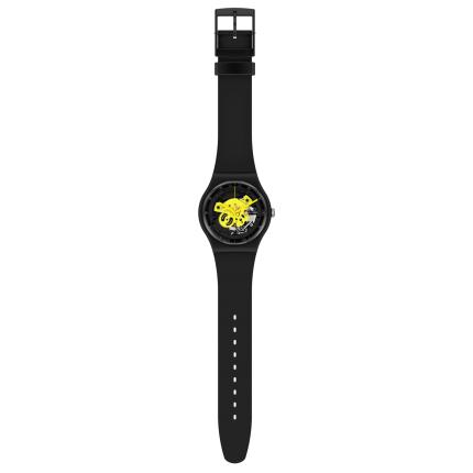 SWATCH NEW GENT TIME TO YELLOW BIG 41MM SO32B111