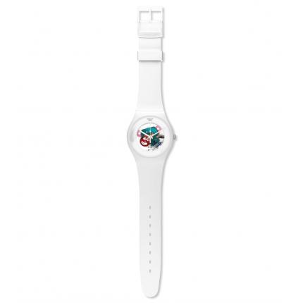 SWATCH NEW GENT WHITE LACQUERED SUOW100