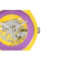 SWATCH NEW GET PURPLE RINGS YELLOW 41MM SO29J100