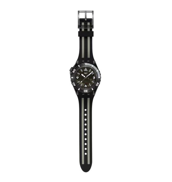 SWATCH SCUBA BLACK SEA NETTLE 44MM SSCU09B100