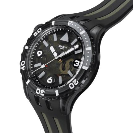 SWATCH SCUBA BLACK SEA NETTLE 44MM SSCU09B100