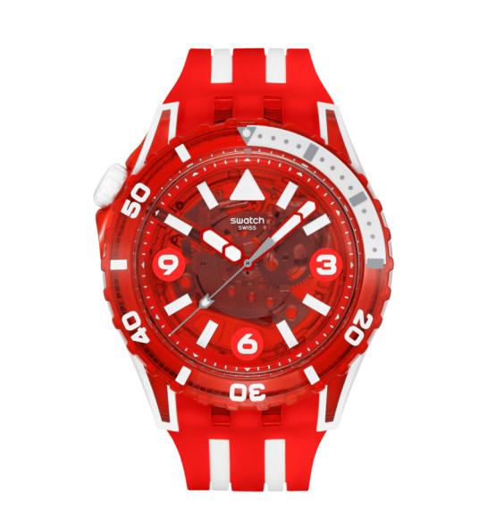 SWATCH SCUBA LION'S MANE 44MM SSCU09R100