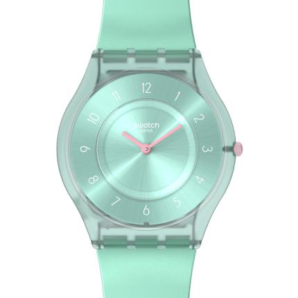 SWATCH SKIN CLASSIC PASTELICIOUS TEAL 34MM SS08L100