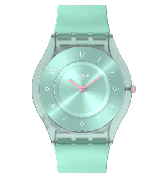 SWATCH SKIN CLASSIC PASTELICIOUS TEAL 34MM SS08L100
