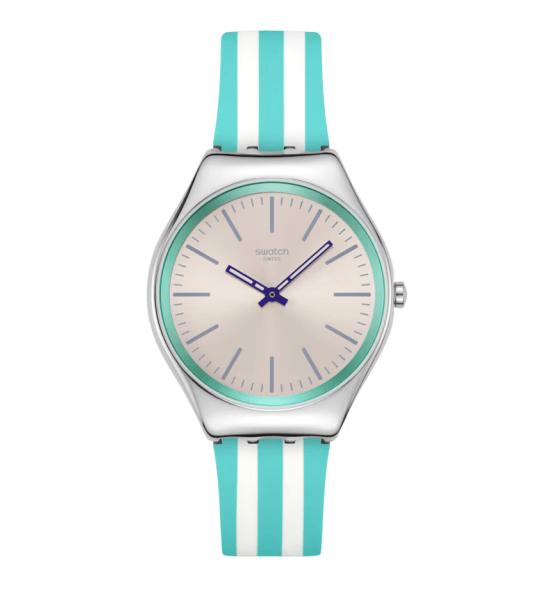 SWATCH SKIN IRONY BEACH HOURS 38MM SYXS160