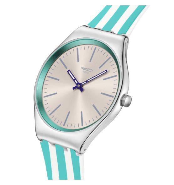 SWATCH SKIN IRONY BEACH HOURS 38MM SYXS160