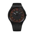 SWATCH SKIN IRONY BRUCHED RED 42MM SS07B106