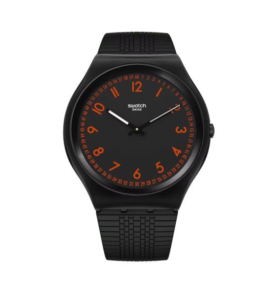 SWATCH SKIN IRONY BRUCHED RED 42MM SS07B106