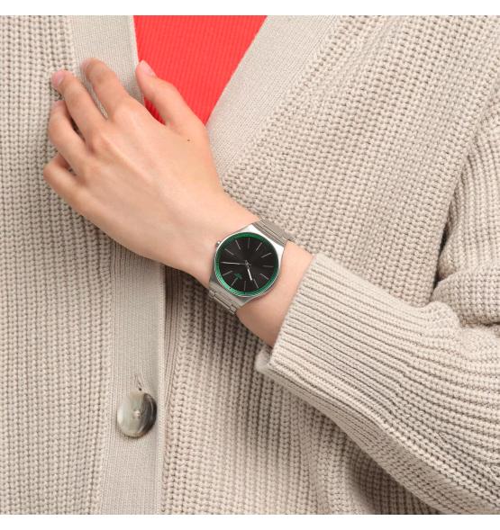 SWATCH SKIN IRONY GREEN GRAPHITE 42MM SS07S128G