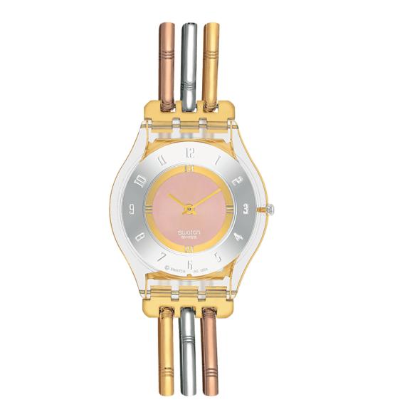 SWATCH SKIN TRI-GOLD AGAIN 34MM SS08K101A