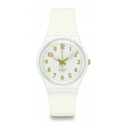 SWATCH GENT WHITE BISHOP 34MM SO28W106-S14