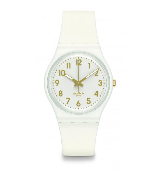 SWATCH GENT WHITE BISHOP 34MM SO28W106-S14