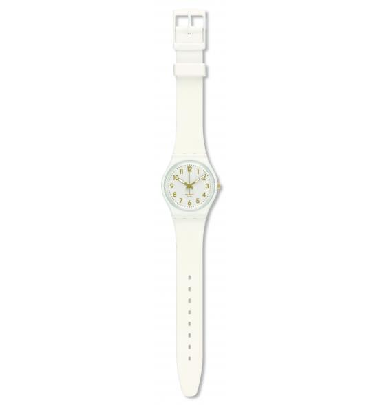 SWATCH GENT WHITE BISHOP 34MM SO28W106-S14