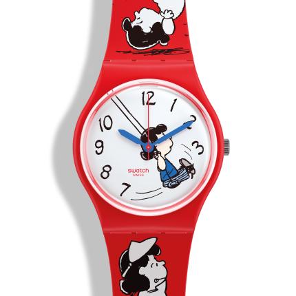 SWATCH X PEANUTS GENT KLUNK! 34MM SO28Z106