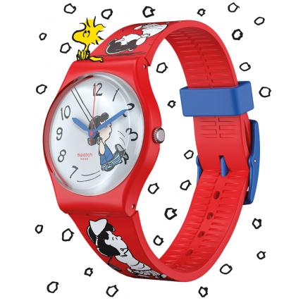 SWATCH X PEANUTS GENT KLUNK! 34MM SO28Z106