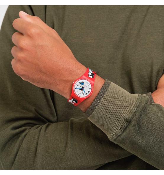SWATCH X PEANUTS GENT KLUNK! 34MM SO28Z106