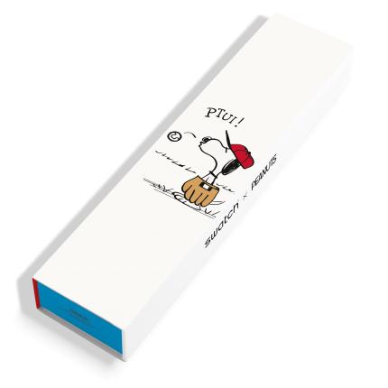 SWATCH X PEANUTS NEW GENT FIRST BASE SO29Z107