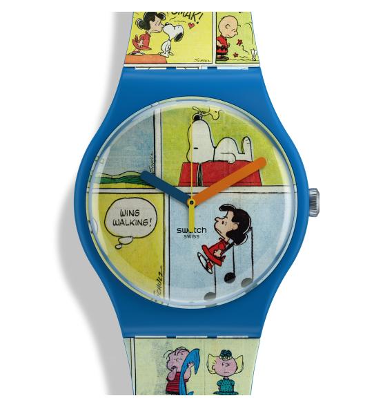 SWATCH X PEANUTS NEW GENT SMAK! 41MM SO29Z108