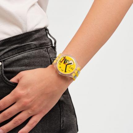 SWATCH X PEANUTS NEW GENT POW WOW 41MM SO29Z101
