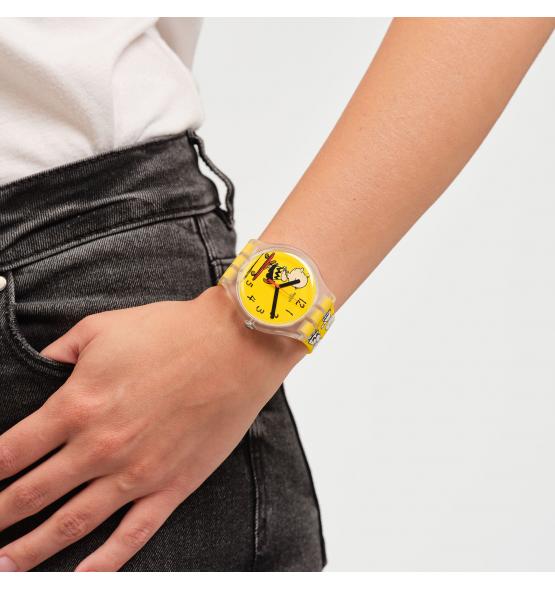 SWATCH X PEANUTS NEW GENT POW WOW 41MM SO29Z101