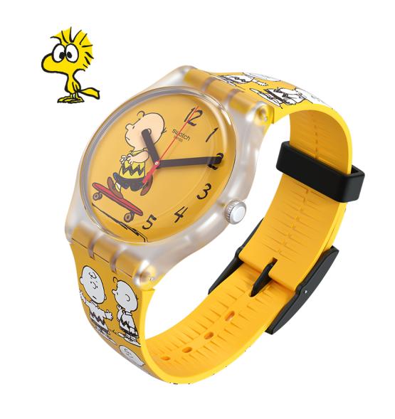 SWATCH X PEANUTS NEW GENT POW WOW 41MM SO29Z101