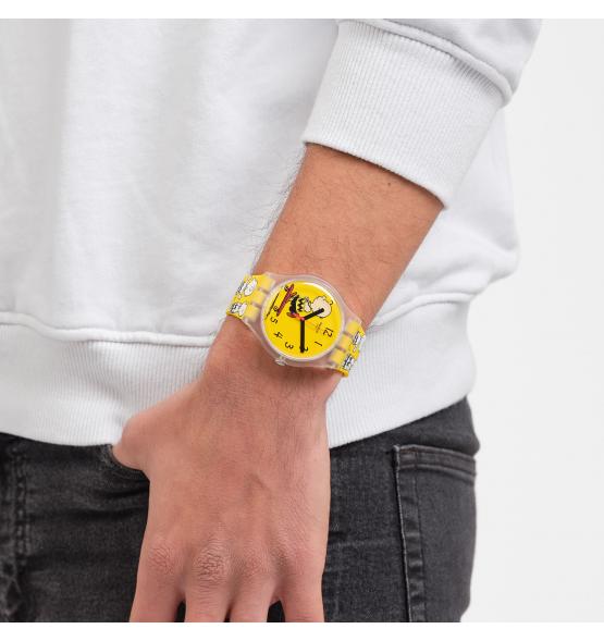 SWATCH X PEANUTS NEW GENT POW WOW 41MM SO29Z101