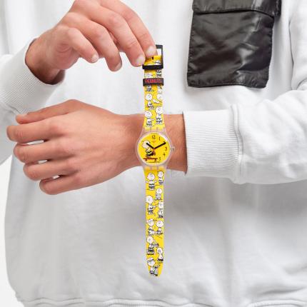 SWATCH X PEANUTS NEW GENT POW WOW 41MM SO29Z101