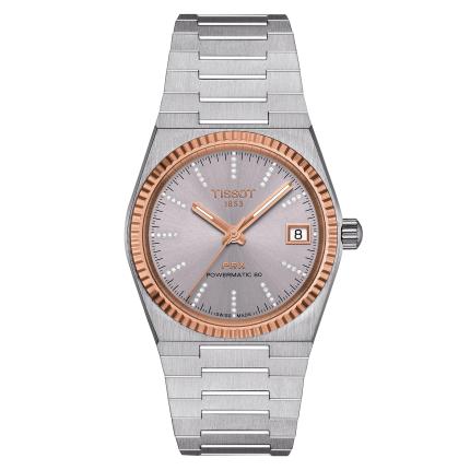 TISSOT PRX 35MM STEEL & 18K GOLD BEZEL T931.207.41.336.00