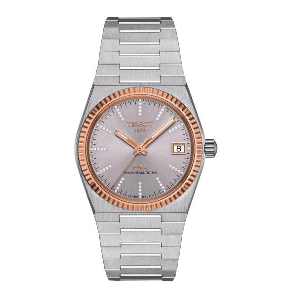 TISSOT PRX 35MM STEEL & 18K GOLD BEZEL T931.207.41.336.00