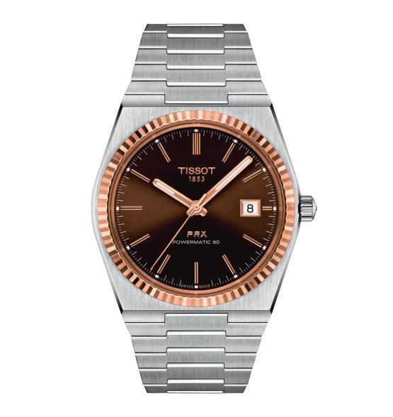TISSOT PRX 40MM STEEL & 18K GOLD BEZEL T931.407.41.291.00