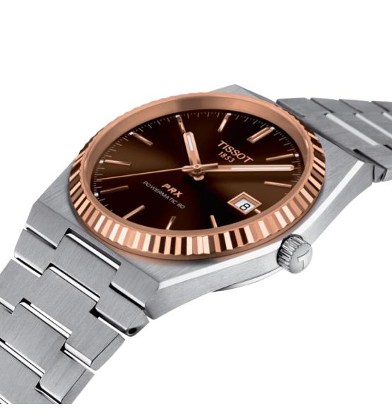 TISSOT PRX 40MM STEEL & 18K GOLD BEZEL T931.407.41.291.00