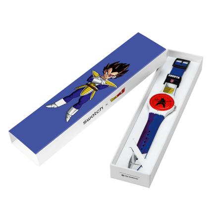 SWATCH X DRAGONBALL Z VEGETA 41MM SUOZ348