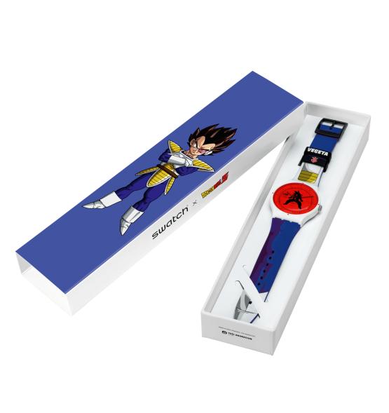 SWATCH X DRAGONBALL Z VEGETA 41MM SUOZ348