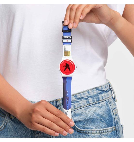 SWATCH X DRAGONBALL Z VEGETA 41MM SUOZ348