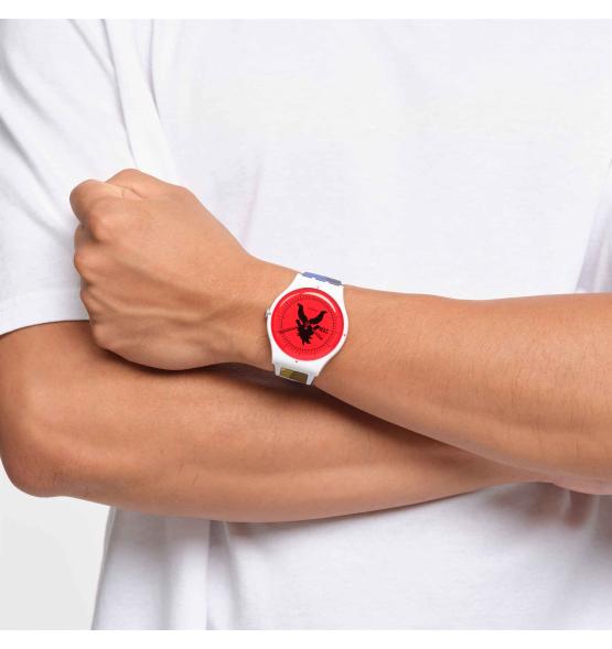 SWATCH X DRAGONBALL Z VEGETA 41MM SUOZ348
